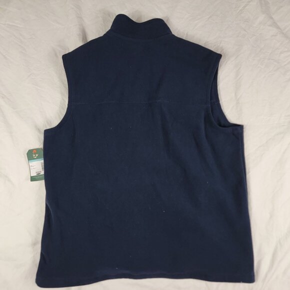 Outdoor Life Mens Large Polar Fleece Navy Blazer Vest Casual Outdoors Comfort - Picture 2 of 11